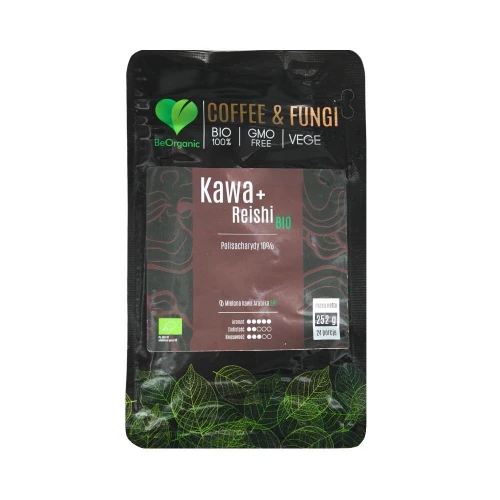 BeOrganic - Kawa Arabica mielona + Reishi BIO - 252g BeOrganic - Kawa Arabica mielona + Reishi BIO - 252g